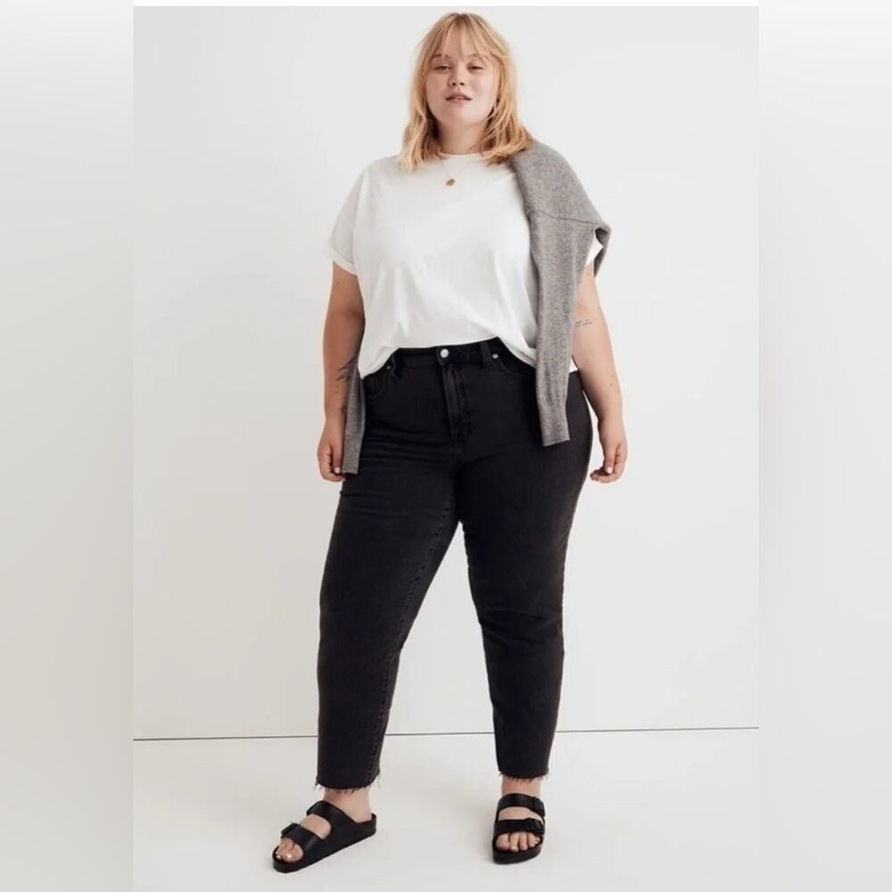 NWT Madewell Curvy Perfect Vintage Jean Lunar Wash Size 28W